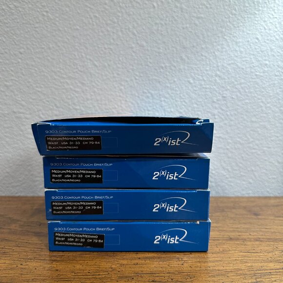 2(x)ist Pulse! Contour Pouch Briefs – Set of 4, Size Medium – Vintage Deadstock, - Picture 4 of 5